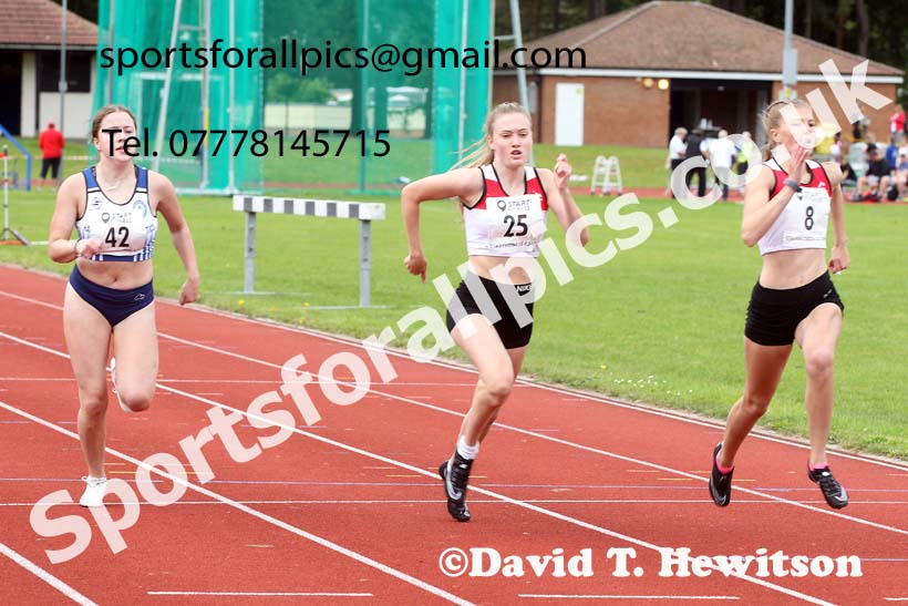 100 metres 12, NECAA Open Meeting, Morpeth, Sunday, March 23rd. David T. Hewitson/Sports for All Pics